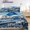 Vibrant City Sports Celebration Bedding (1 * duvet cover + 2 * pillowcase, without core) Bedding set Duvet cover and pillowcase Soft and comfortable