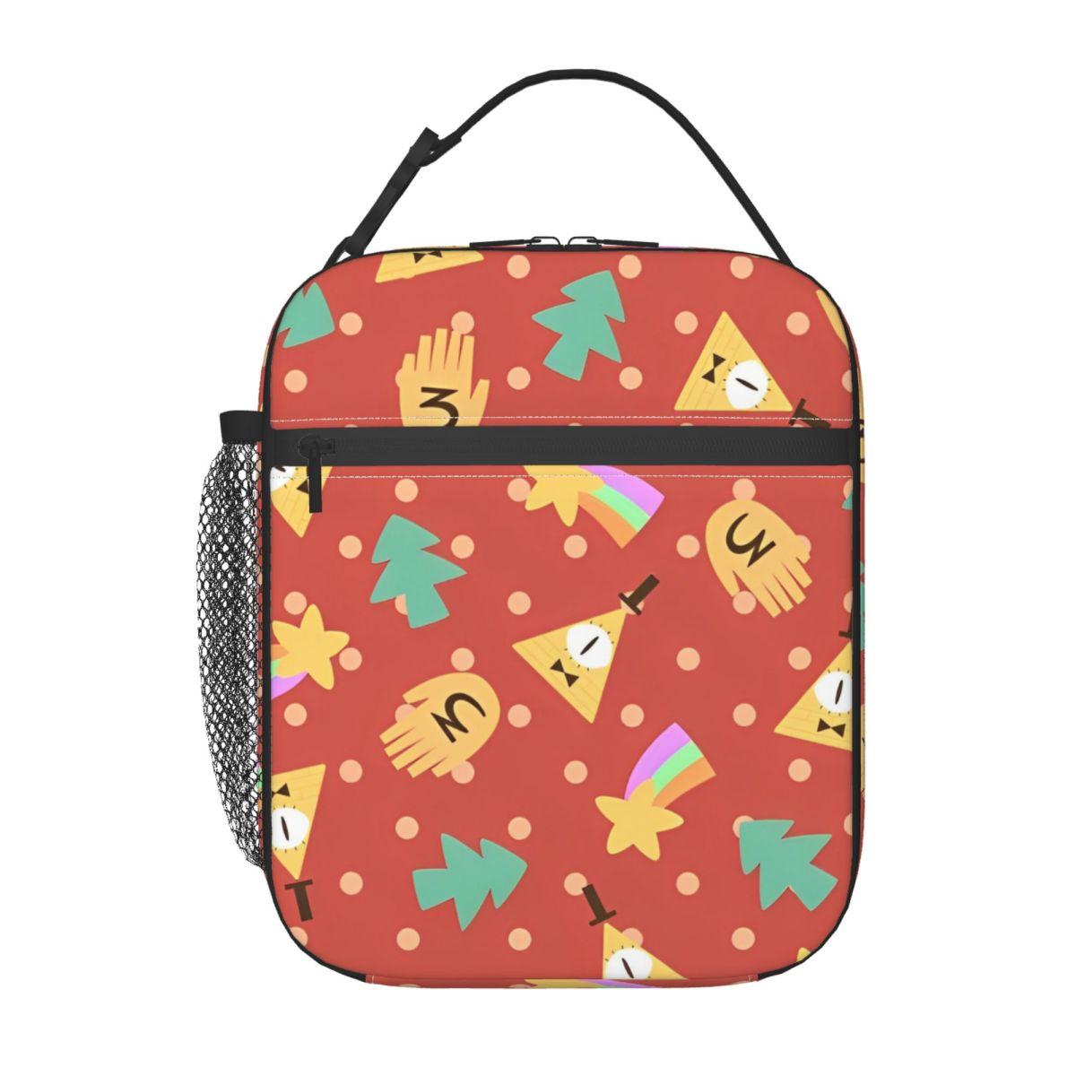 Gravity Falls Lunch Bag Office Lunch Box For Child Kawaii Graphic Thermal Lunch Bags Oxford Portable Cooler Bag One Size
