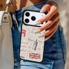 Newspaper with A London Lettering Phone Case For iPhone 17 Air 14 15 13 12 Max Cover For Apple 16e 11 Pro Max Plus Coque