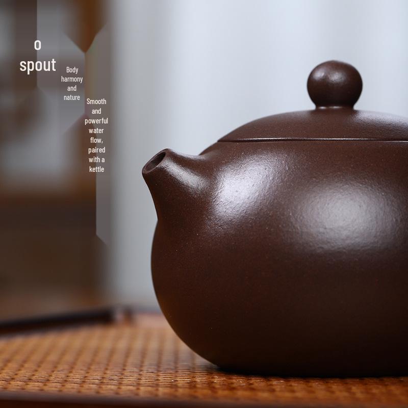 Handmade Yixing Zisha Xi Shi Teapot - Authentic Purple Clay Gongfu Tea Set Gift