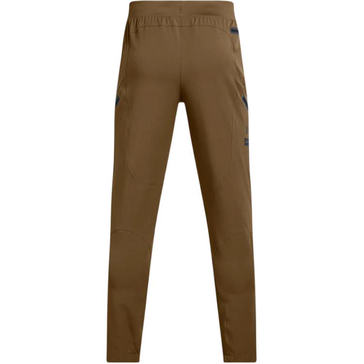 Under Armour Unstoppable Cargo Solid Color Multi-Zip Training Comfortable Soft Breathable Sports Long Pants Men Bottoms Brown 1352026-498