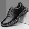 Leisure Walk Mens Casual Shoes Genuine Leather Male Sneakers Fashion Lace-up Treking Footwear Outdoor Travel Trainers Walk Shoes