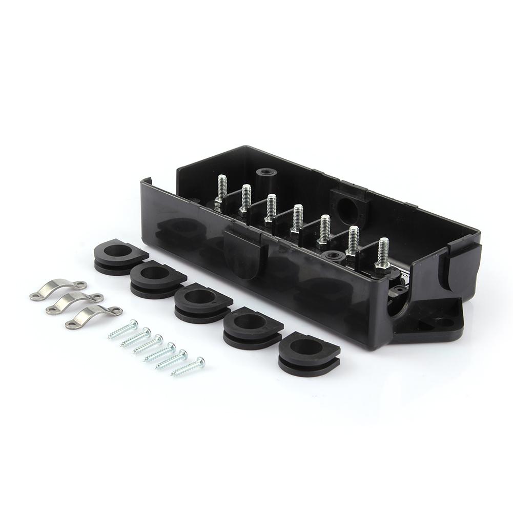 7 Way Weatherproof Trailer Plug Wiring Electrical Wire Cord Junction Box