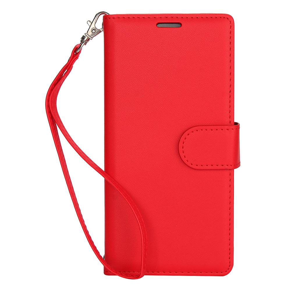 For iPhone 14/13/12/11 Pro Max iPhone 14 Plus Case with Card Holder and Wrist Strap Wallet All-round Shockproof Flip Cover