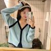 Autumn Knitwear Women Cardigan Niche V-neck Sweater 2022 New Net Red Thin Section Loose All-match Long-sleeved Sweater Coat