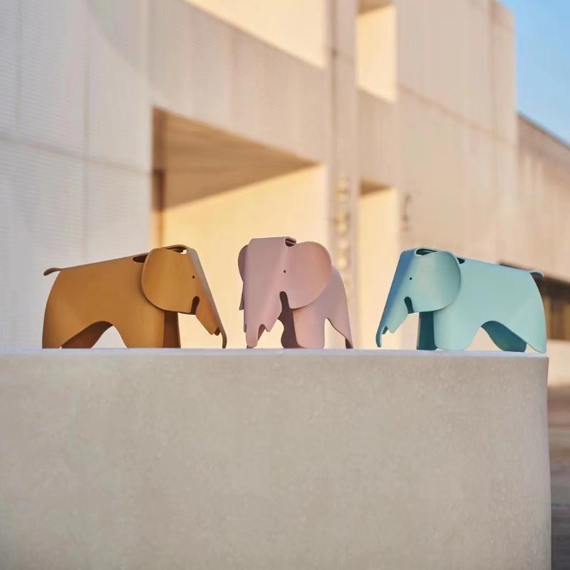 Modern Living Room Art Ornaments Creative Room Small Elephant Stools Model Decor Bookcase Nordic Design Crafts Figurines Chairs Valentines Day Gift
