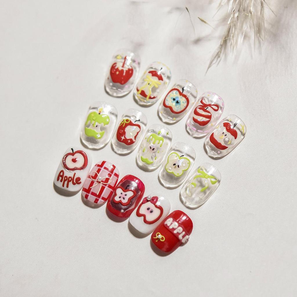 Retro Series Scrapbook Journal Sticker Cartoon Anime Red Color Stationery Sticker DIY Decor Nail Sticker