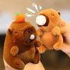 Spit Bubble Capybara Plush Keychain Plush Bag Pendant Doll Gift Pendant Cute Car Keychain Pography Accessories