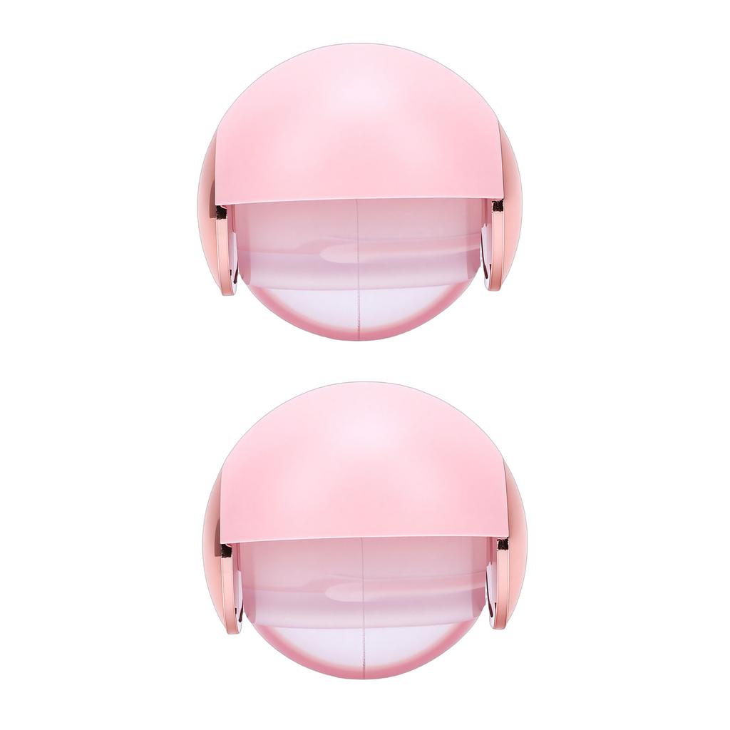 2pcs Portable Lint Roller Washable Reusable Lint Roller Ball for Clothes Sofa Hair Pet Fur Pink Gold
