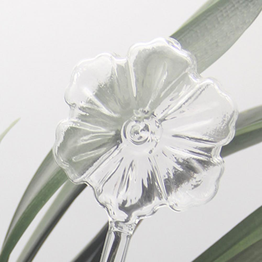Flower Shape Automatic Plant Watering Device Automatic Plant Waterer Self Watering Bulb Glass Indoor Outdoor Vacation Plant Care