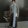 Knit Skinny Scarf For Women Striped Neckerchief Hangbag Handle Wrap for Women Handbag Wrap Handle Belt Choker