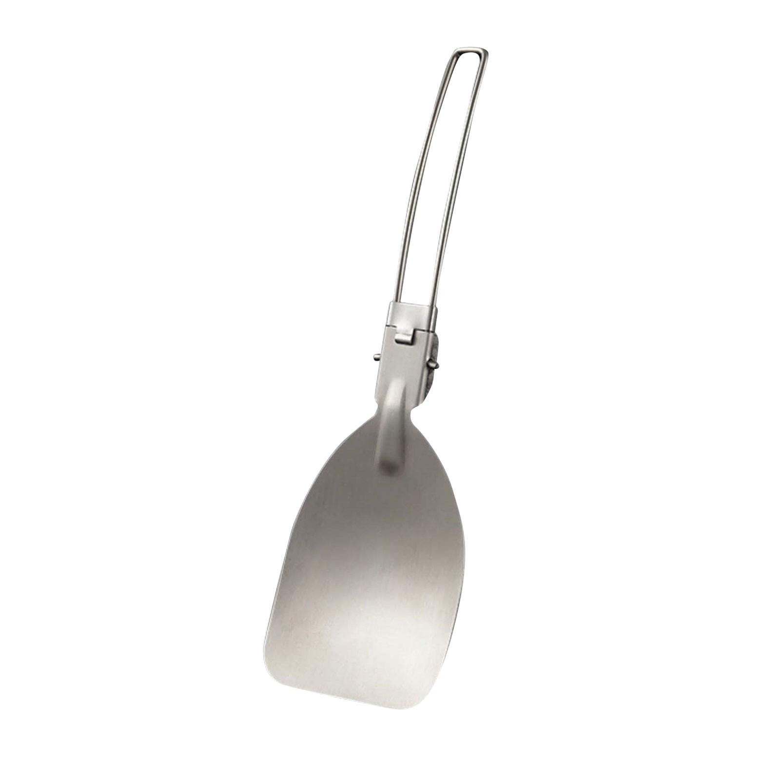 

Outdoor Camping Kitchenware Folding Spatula, Wok Spatula With Folding Handle, Outdoor Cutlery серебряный