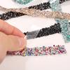 10m Rhinestone Trim Crystal Motif Hot Fix Rhinestone Tape Iron On Applique for DIY Dress Wedding Clothing Bag Shoes Accessories