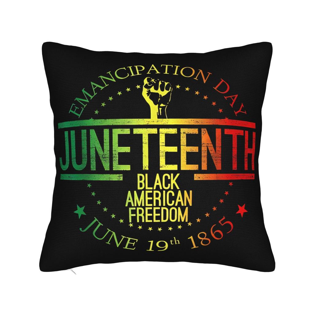 Juneteenth Day June Th African American Pride Pillow Cover Printing Cushion Cover Decoration Pillow Case Cover Bedroom