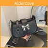 Trendy Retro Small Square Pu Bag For Women Stylish Casual Commuter Shoulder Bag With Sparkling Accents