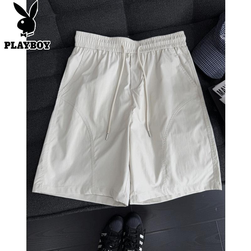 Playboy Men's Ice Silk Quick-Dry Casual Shorts