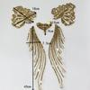 1 Set Gold and Silver Sequined Mesh Embroidery Patch for Dance Clothes Skirt Decoration Handmade DIY Accessories