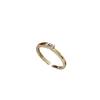 925 Silver Plated Smiling Face Ring: Chic, Minimalist Design for Women & Students - 2024