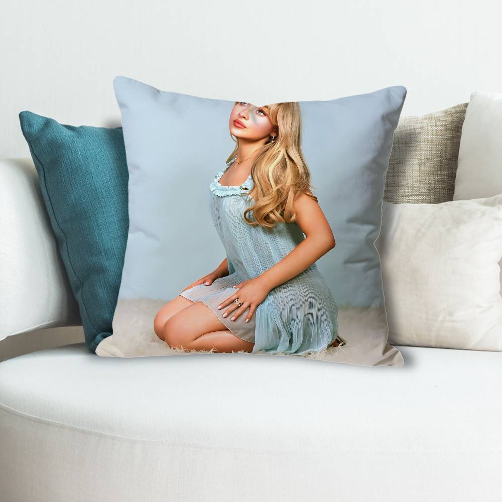 SSabrina CCarpenter Friend Anime Celebrity Merchandise AllMatch Printed Pillow Case Sofa Car Office Room Decoration Protector