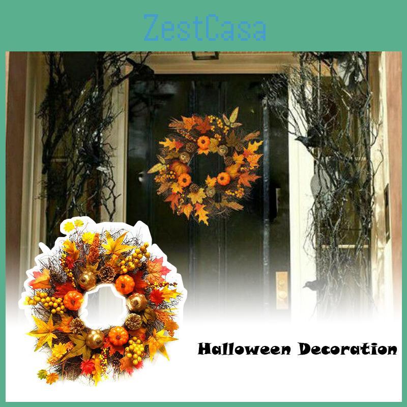 For Garland Simulation Wedding Home Party Decoration Fall Door Wreath Autumn