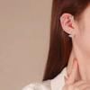 Women Butterfly Earrings Fashion Zircon Ear Hook Clip-On Cartilage Non-Pierced Earrings