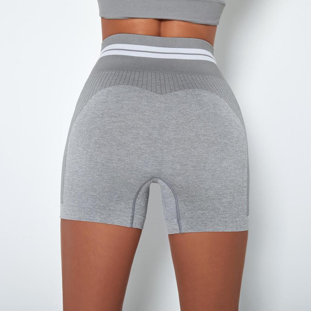 Damesnet rode strakke heuplift sportshort yogabroek voor dames sneldrogende training hardloopfitnessbroek