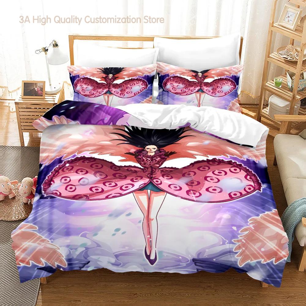 Boa Hancock Sängkläder Set Enkel Twin Full Queen King Size Queen Kejsarinna Sängset Aldult Pojkar Sovrum Påslakanset 3D-tryck 013