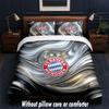 Set Biancheria da Letto Design Bayern Monaco 1 Copripiumino + 2 Federe Morbido Traspirante Biancheria da Letto per la Casa