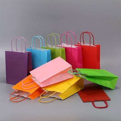 10PCS Sacolas de presente para festa de Halloween Sacolas recicláveis para Natal Casamento Aniversário Sacolas de compras de papel Kraft Sacolas de supermercado