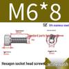 304 Stainless Steel Hex Socket Head Cap Screws, Cylindrical Head, DIN912.