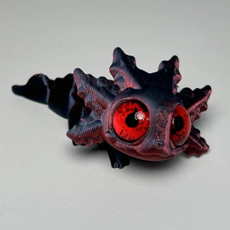 3D-Druck Salamander Actionfiguren Mehrgelenkig Beweglich Simulationsaugen für Heimzubehör Kindergeschenk Wohnzimmerdekoration