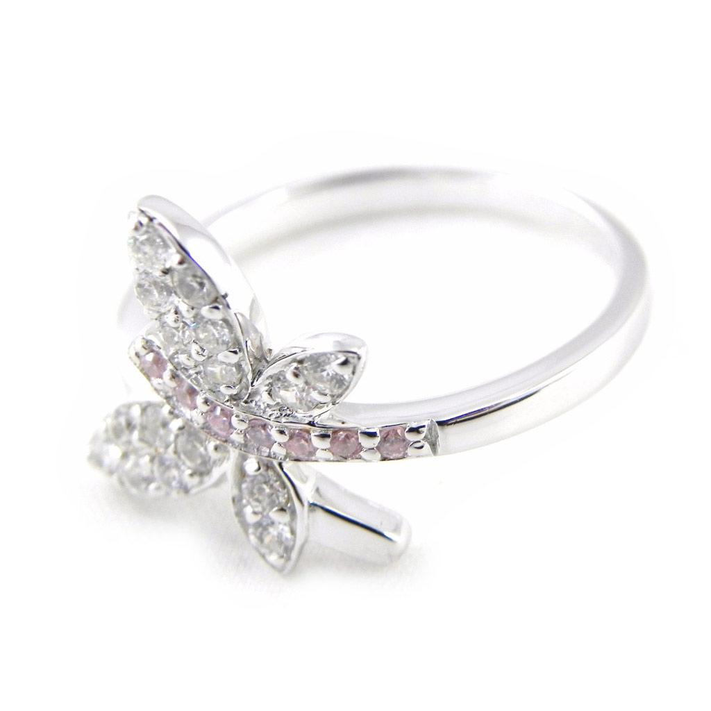 

Серебряное кольцо Libellule Lumière розово-белое