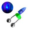 Luce di allarme per esca per morso di canna da pesca notturna a LED da 10 pezzi con indicatore di allarme per morso di pesca con doppio anello di campane