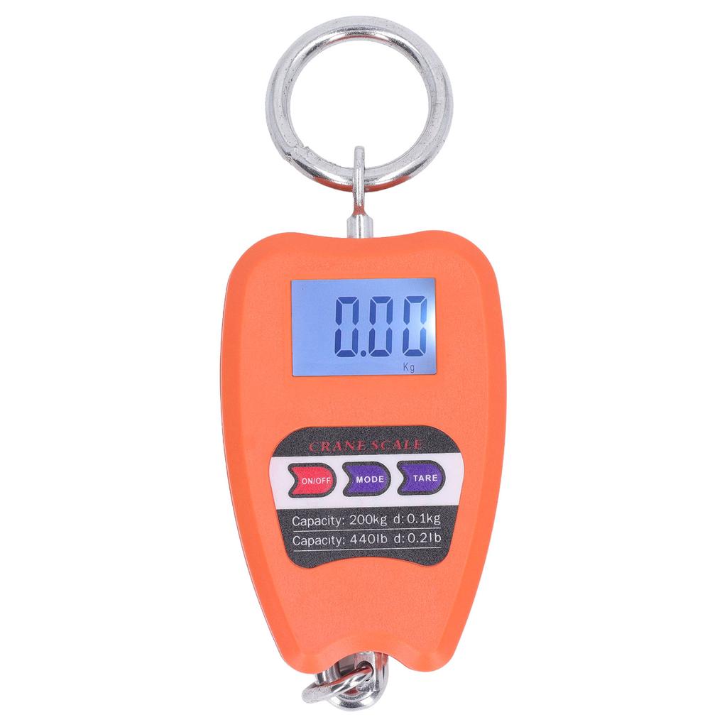 Digital Hanging Scale Portable 200kg Load Bearing Accurate Multifunctional Handheld Mini Hanging Scale with LCD Screen