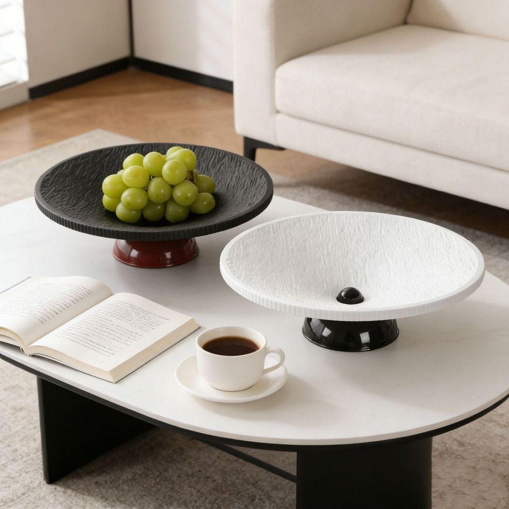 Draining High-legged Fruit Plate Large Capacity Candy Plates Dried Fruit Plate  for Kitchen