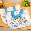 3Pcs Cute Double Sided Pattern Handbag Canvas Lunch Shopping Storage Bag Women's Cartoon Small Backpack Fashion Edition Leisure Storage Bag