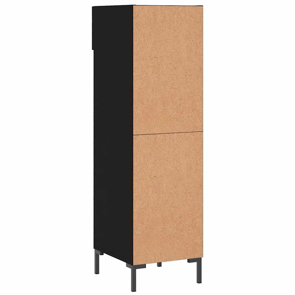Vidaxl Szafka Na Buty, Czarna, 30X35X105 Cm, Materiał Drewnopochodny