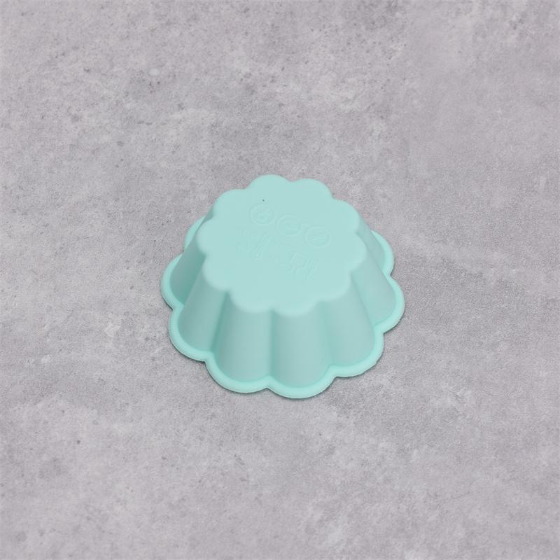 12 Pcs Petal Shape Muffin Cup Round 5cm Silicone Muffin Cake Baking Molds Cupcake Pan Baking Accessories Tart Cup Cake Mould