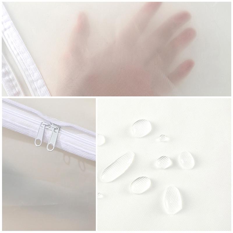 PEVA Waterproof Quilt Storage Bag Large Capacity Clothing Storage Bag Under Bed Quilt Dustproof Bag Wardrobe Organizer