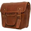 9x11 Deri Combo Kit Motosiklet Sele Çantası İKİ Kahverengi Yan Çanta Panniers