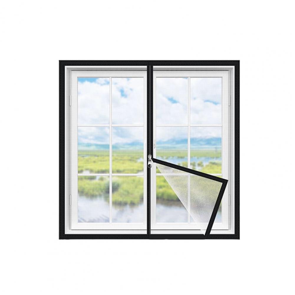 Family Protetion Window Mesh No-drill Window Screen Universal Fit Window Screen Replacement Kit with Mosquito-proof for Easy