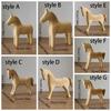 DIY Drawing Wooden Horse Handmade Blank Animal Figurine Painting Horse Figure  Festive Event