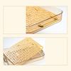 Double Layer Water Drainage Tea Tray with 2 Handle Decorative Fashionable Water Drainage Tea
