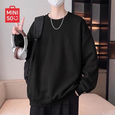 Erkek Ağır Yün Bisiklet Yaka Sweatshirt