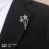 Fashion Accessories Personalized Tassel Pentagram Brooch Suit Corsage Chain Pendant Men'S And Women'S Cardigan Pin Buckle