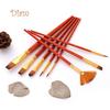 Lachepper 10Pcs Nylon Hair Acrylic Watercolor Painting Brushes Set Artists Drawing Tool Accessories
