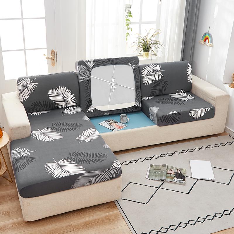 Geometric Printed Sofa Cushion Cover Stretch Sofa Seat Cover For Pets Kids Living Room Furniture Protector Washable Couch Case