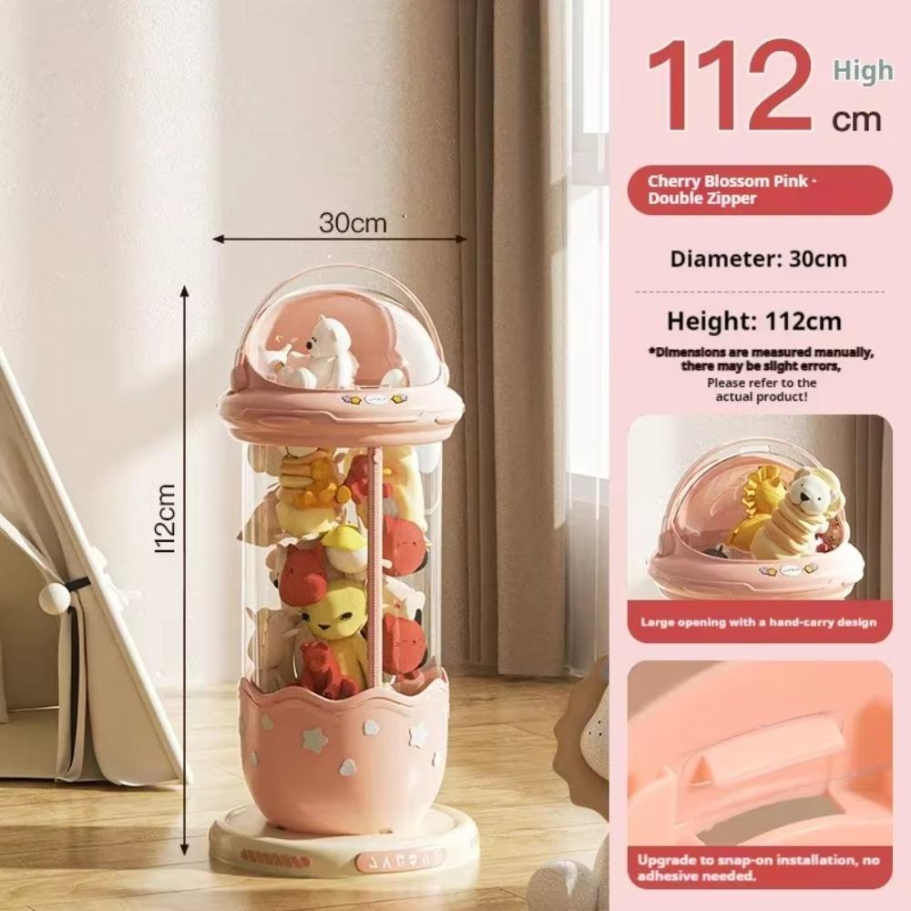 Plastic Plush Toy Storage Tube Moistureproof Children's Toy Storage Bucket New Doll Storage Box