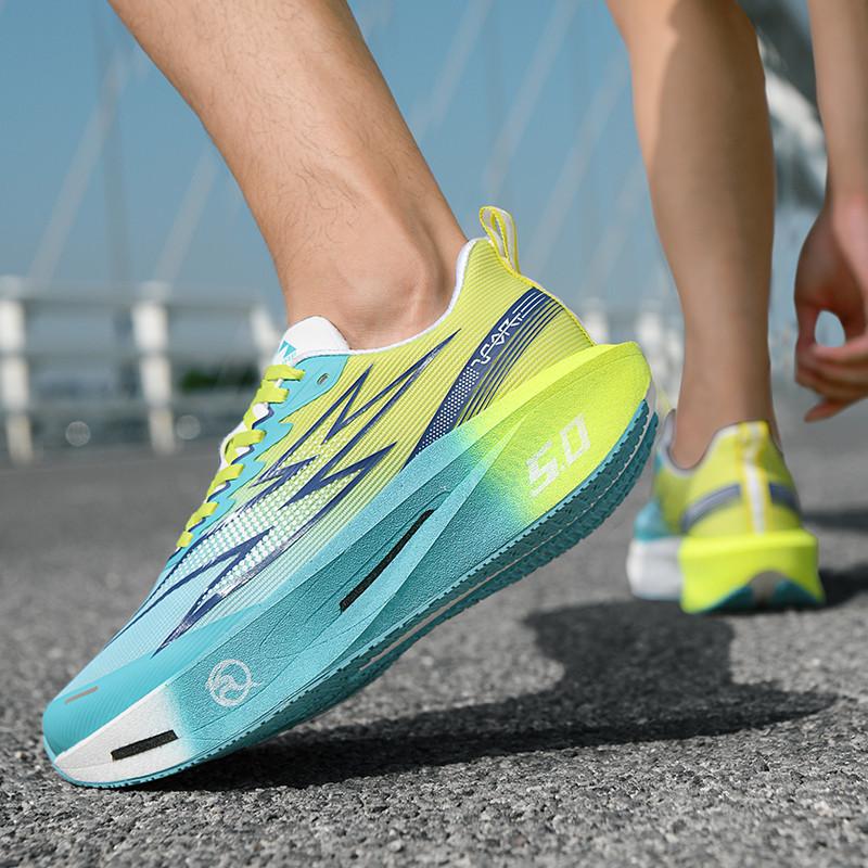 Modische Dämpfung Laufschuhe Sneaker Herren und Damen Outdoor Marathon Langstreckenlauf Sport Popcorn Paar