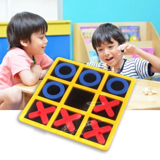 1Set Tic-Tac-Toe Competitive Skill Parents-children Connection EVA Kids Tic-Tac-Toe Game for Family Gatherings